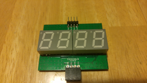 This is the PCB that drives the 7 segment displays. 